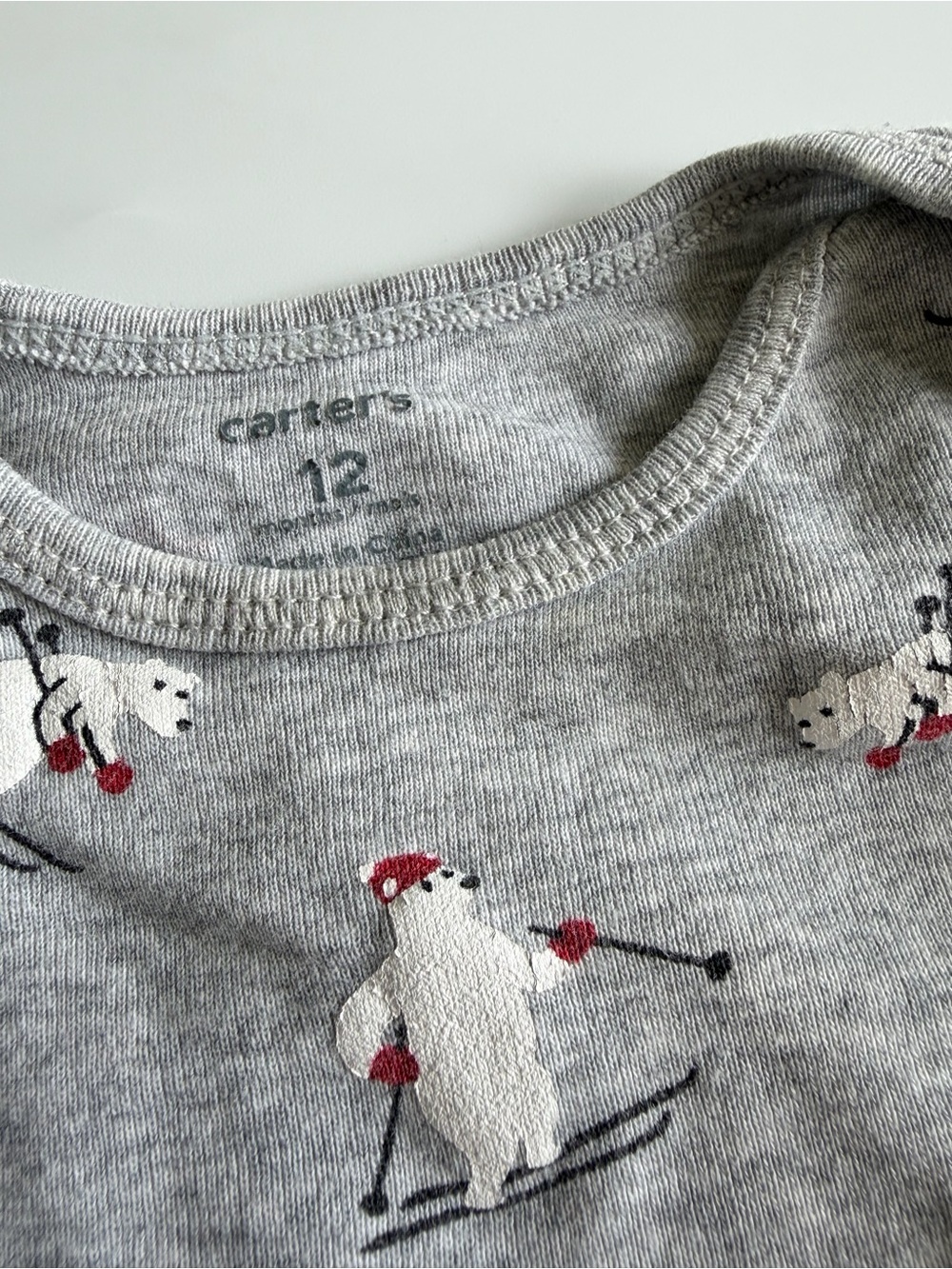 Bundle of Baby Boy Onesies Size 12-18 Months Long Sleeve Blue Gingham Gray Teal - Picture 8 of 16